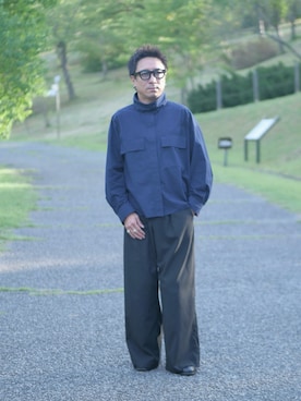 「アイテム（アナログ腕時計、シルバー系）」を使った、YUKI    さん（メンズ・170cm）の秋コーディネート