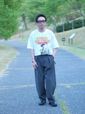 「FLASH POINT（フラッシュポイント）のアイテム」を使った、YUKI    さん（メンズ・170cm）の夏コーディネート