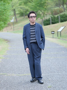 「PLST（プラステ）のアイテム（Tシャツ/カットソー）」を使った、YUKI    さん（メンズ・170cm）の夏コーディネート