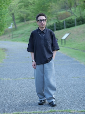 「OMEGA（オメガ）のアイテム（アナログ腕時計）」を使った、YUKI    さん（メンズ・170cm）の夏コーディネート