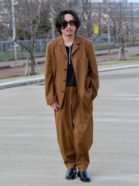 「JINS（ジンズ）のアイテム」を使った、YUKI    さん（メンズ・170cm）の春コーディネート