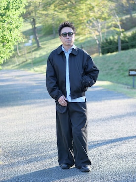 「アイテム（ボディバッグ/ウエストポーチ）」を使った、YUKI    さん（メンズ・170cm）の秋コーディネート