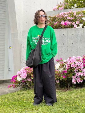 「ジーユーコーデ」｜「アイテム（スラックス）」を使った、YUKI    さん（メンズ・170cm）の秋コーディネート