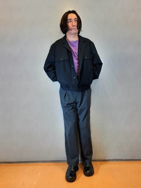「UNIQLO U」｜「アイテム（その他アウター）」を使った、YUKI    さん（メンズ・170cm）の秋コーディネート