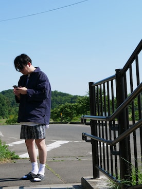「Danner（ダナー）のアイテム（サンダル）」を使った、99chiさん（メンズ・172cm）の夏コーディネート