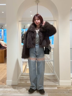 「mystic（ミスティック）のアイテム（ショルダーバッグ）」を使った、horieyumiさん（レディース・156cm）の秋コーディネート