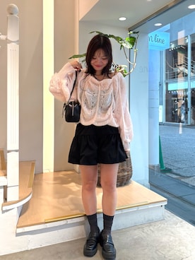 「mystic（ミスティック）のアイテム（ローファー）」を使った、horieyumiさん（レディース・156cm）の秋コーディネート