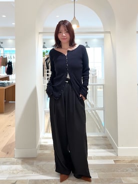 「mystic（ミスティック）のアイテム（パンプス）」を使った、horieyumiさん（レディース・156cm）の秋コーディネート