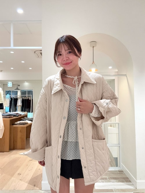 mystic ドットティアードプルオーバー　ホワイト　ドット ドットティアードプルオーバー（Tシャツ/カットソー）｜mystic