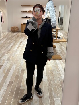 「mystic（ミスティック）のアイテム（パーカー）」を使った、horieyumiさん（レディース・156cm）の冬コーディネート