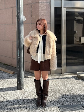 horieyumiさん（レディース・156cm）の冬コーディネート