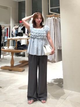 「mystic（ミスティック）のアイテム（キャミソール）」を使った、horieyumiさん（レディース・156cm）の夏コーディネート