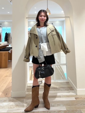 horieyumiさん（レディース・156cm）の春コーディネート