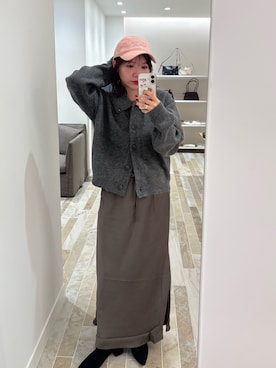 「mystic（ミスティック）のアイテム（カーディガン/ボレロ）」を使った、horieyumiさん（レディース・156cm）の秋コーディネート