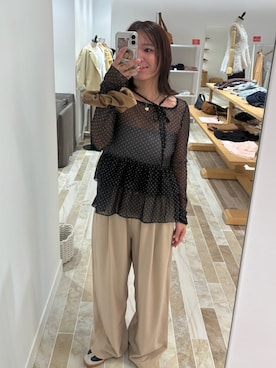 「mystic（ミスティック）のアイテム（キャミソール）」を使った、horieyumiさん（レディース・156cm）の秋コーディネート