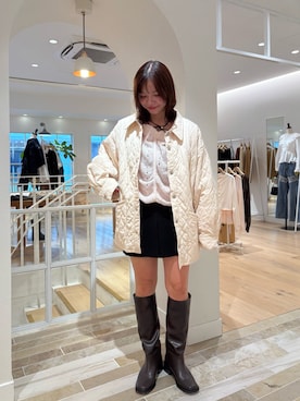 「アイテム（キャミソール）」を使った、horieyumiさん（レディース・156cm）の秋コーディネート