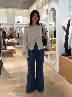 「mystic（ミスティック）のアイテム（ショルダーバッグ）」を使った、horieyumiさん（レディース・156cm）の秋コーディネート