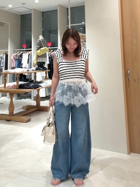「mystic（ミスティック）のアイテム（キャミソール）」を使った、horieyumiさん（レディース・156cm）の夏コーディネート