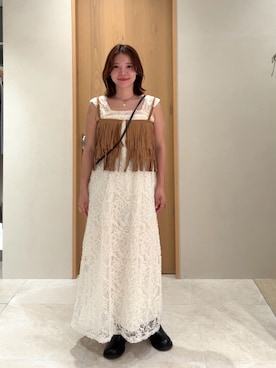 「mystic（ミスティック）のアイテム」を使った、horieyumiさん（骨格ストレート・レディース・156cm）の夏コーディネート
