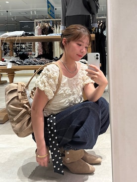 「アイテム（その他シューズ）」を使った、horieyumiさん（レディース・156cm）の秋コーディネート