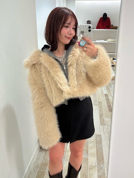 「mystic（ミスティック）のアイテム（パーカー）」を使った、horieyumiさん（レディース・156cm）の冬コーディネート