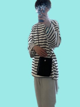 「デニムっていいよね」｜「アイテム（スラックス）」を使った、1sei_styleさん（メンズ・168cm）の夏コーディネート