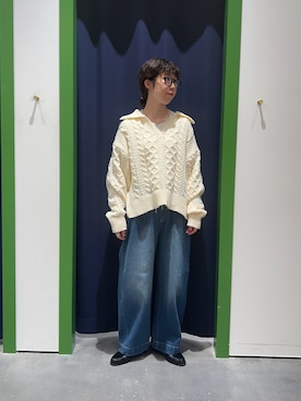 「アイテム（ローファー）」を使った、risakoさん（レディース・160cm・30代）の冬コーディネート