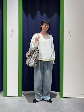 「CIAOPANIC TYPY（チャオパニックティピー）のアイテム（アクセサリー）」を使った、risakoさん（レディース・160cm）の春コーディネート