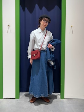 risakoさん（レディース・160cm）の冬コーディネート