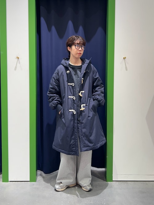 セール】【willow】中綿ダッフルロングコート（ダッフルコート