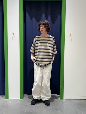 「アイテム（カーゴパンツ）」を使った、risakoさん（レディース・160cm・30代）の夏コーディネート