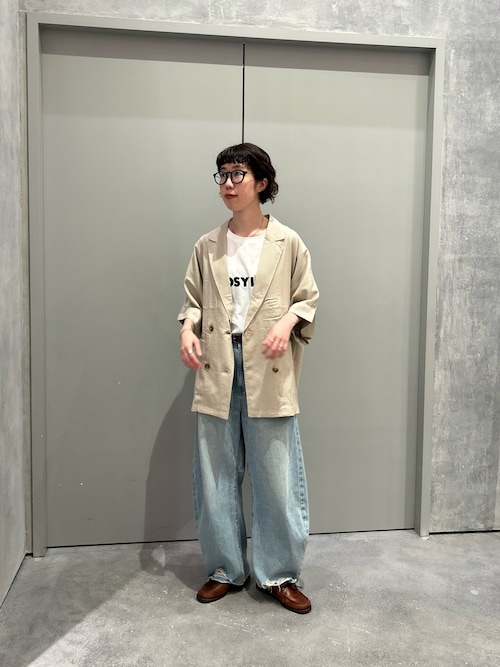 セール】【UNISEX】デニムショートジャケット/セットアップ対応