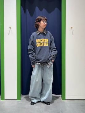 「アイテム（スウェット）」を使った、risakoさん（レディース・160cm・30代）の秋コーディネート