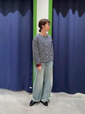 「アイテム（ローファー）」を使った、risakoさん（レディース・160cm・30代）の冬コーディネート