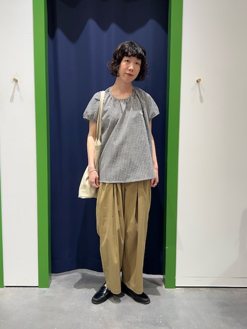 セール】【GEVACO】リネンフレンチスリーブプルオーバー（シャツ