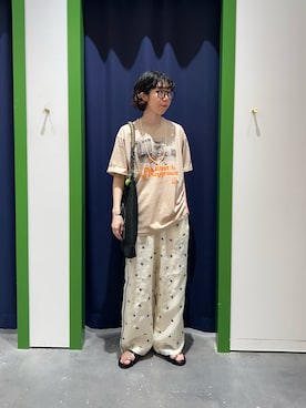「CIAOPANIC TYPY（チャオパニックティピー）のアイテム（アクセサリー）」を使った、risakoさん（レディース・160cm）の夏コーディネート