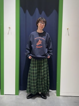 「アイテム（ローファー）」を使った、risakoさん（レディース・160cm・30代）の冬コーディネート