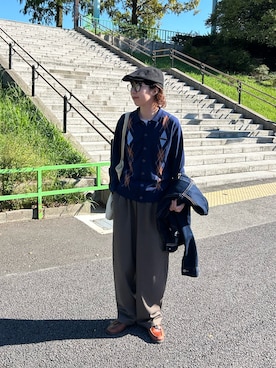 risakoさん（骨格ナチュラル・レディース・160cm）の秋コーディネート