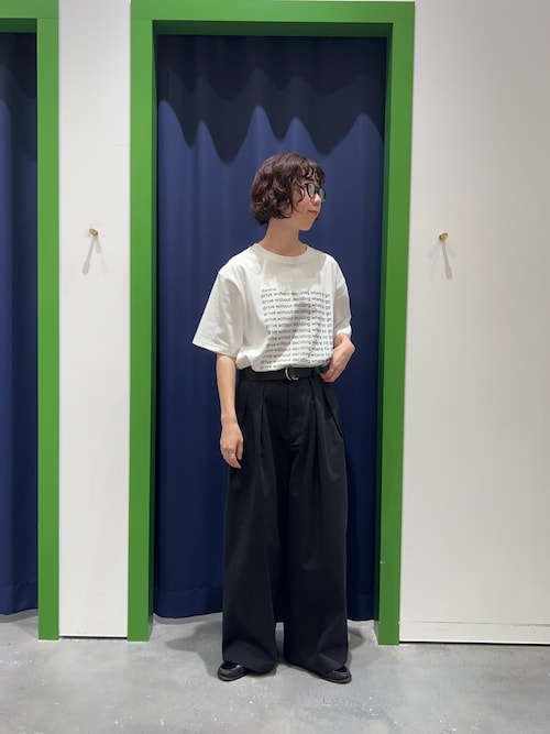 【UNISEX】【全12色展開】メッセージプリント半袖Tee