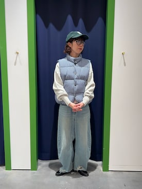 「アイテム（ベスト）」を使った、risakoさん（レディース・160cm・30代）の秋コーディネート