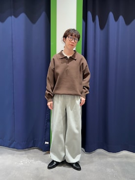 「アイテム（ローファー）」を使った、risakoさん（レディース・160cm・30代）の冬コーディネート