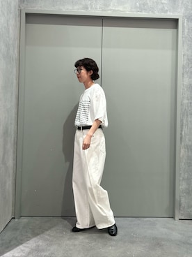 「アイテム（デニムパンツ）」を使った、risakoさん（レディース・160cm・30代）の夏コーディネート