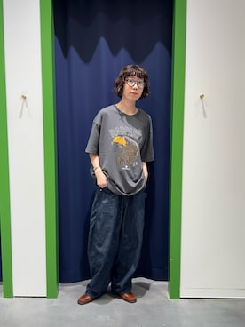 「PARKS PROJECT（パークスプロジェクト）のアイテム」を使った、risakoさん（レディース・160cm）の夏コーディネート