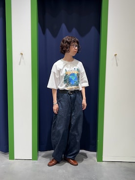 「PARKS PROJECT（パークスプロジェクト）のアイテム」を使った、risakoさん（レディース・160cm）の夏コーディネート