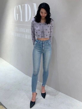 「GYDA（ジェイダ）のアイテム（ネックレス）」を使った、akariさん（レディース・170cm）の春コーディネート