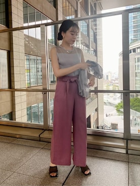 林さん（レディース・163cm）の夏コーディネート