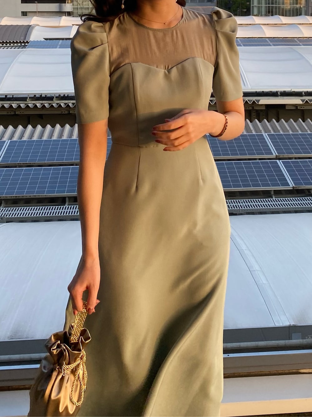 LAGUNAMOON（ラグナムーン）の「LADYパフスリーブDRESS（ドレス