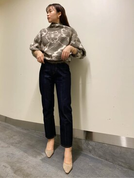 「LAGUNAMOON（ラグナムーン）のアイテム（その他アウター）」を使った、林さん（レディース・163cm）の秋コーディネート
