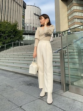 林さん（レディース・163cm）の秋コーディネート