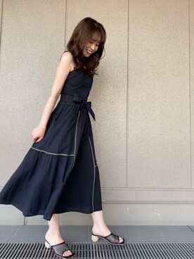 「スタイリング」｜「アイテム（ワンピース/ドレス）」を使った、林さん（レディース・163cm）の夏コーディネート